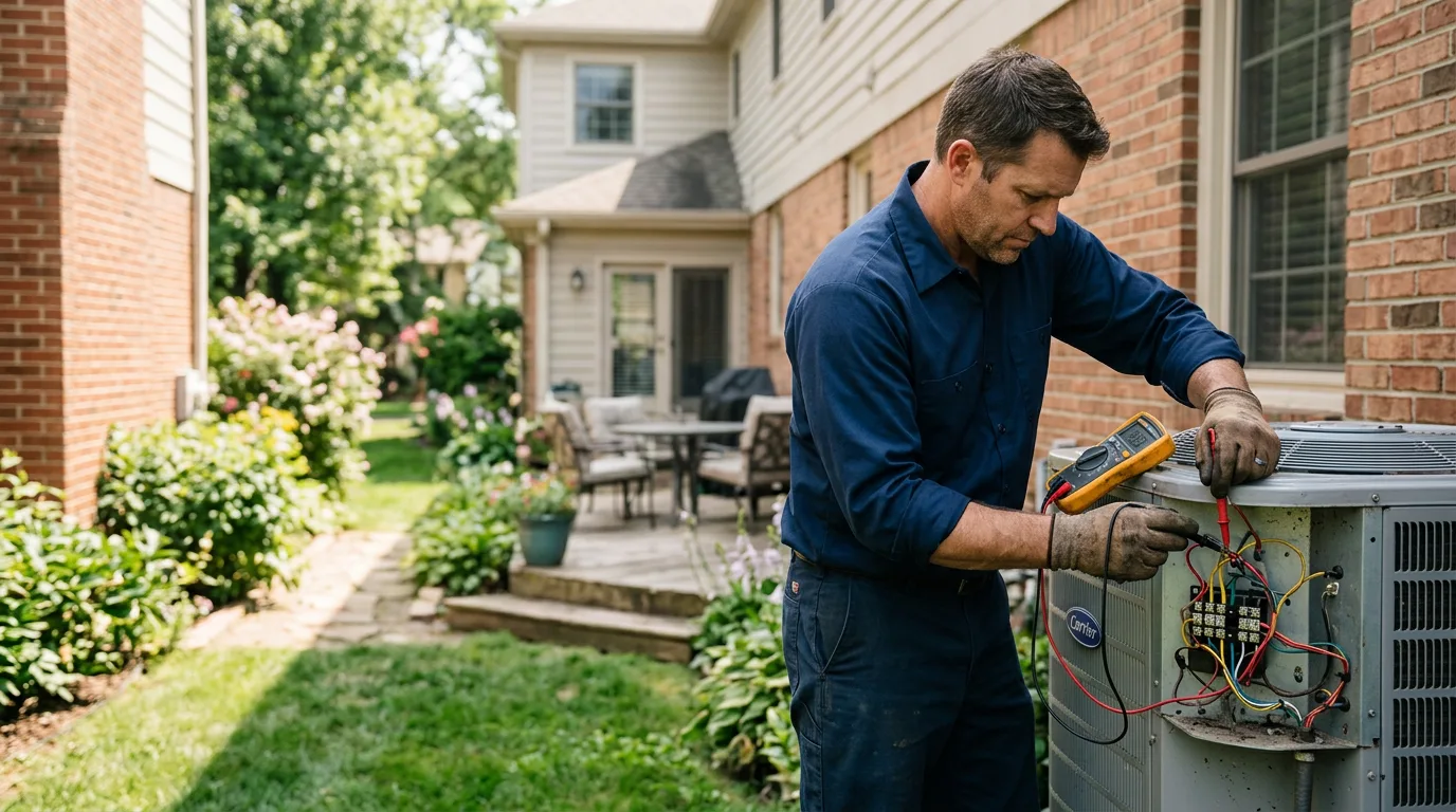 HVAC technician working near Otterville, MO